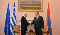 President Armen Sarkissian hosted the President of Greece Prokopis Pavlopoulos: Welcome to Armenia, welcome home