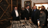 President Armen Sarkissian visited the Ijevan wine and brandy factory