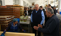 President Sarkissian visited the Eco Garden Corporation food processing enterprise