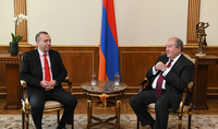 President Sarkissian received the Head of the State Military Industry Committee of the RA Ministry of High-Tech Industry and Director of Chessify company