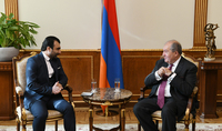 President Armen Sarkissian hosted film director Jivan Avetissian