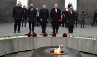 On the occasion of the International Day of Commemoration of the Victims of Genocide President visited the Tsitsernakaberd Memorial