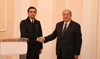 The oath taking ceremony of judges took place at the Presidential Palace: each of you is the face of the law, the state, and the statehood