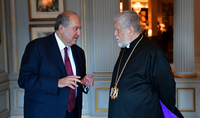 President Sarkissian had a phone conversation with the Catholicos of the Great House of Cilicia Aram I