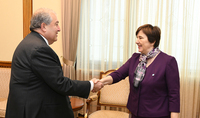 President Sarkissian hosted representatives of the UNICEF team in Armenia: UNICEF is a good example how forces can be united to achieve good results