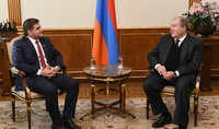 President Sarkissian received the independent member of the National Assembly Arman Babajanian