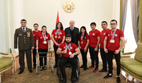 President Sarkissian hosted members of the Armenian National Federation of Disabled Sports: I thank you for your strong spirit