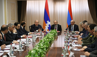 President Armen Sarkissian was present at the joint session of the Security Councils of Armenia and Artsakh