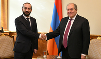 Նախագահ Արմեն Սարգսյանը հանդիպել է Ազգային ժողովի նախագահ Արարատ Միրզոյանի հետ