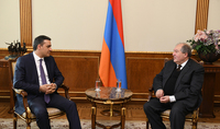 President Sarkissian received the Human Rights Defender Arman Tatoyan