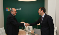 Microsoft could become an interesting partner for the Presidential ATOM project: President Sarkissian in Davos met with the Executive Vice President of the company’s Worldwide Commercial Business (WCB) Judson Althoff