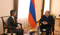 President Armen Sarkissian received Ambassador Extraordinary and Plenipotentiary of Japan to Armenia Jun Jamada