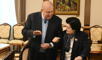 President Armen Sarkissian hosted today Mrs. Rima Demirjian