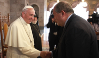 President Armen Sarkissian sent a congratulatory message to His Holiness Pope Francis: Armenia-Vatican interstate relations continue to develop harmoniously