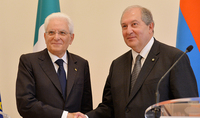 President Armen Sarkissian today had a phone conversation with the President of the Italian Republic Sergio Mattarella. 