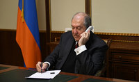 President Sarkissian spoke on the phone with the well-known Armenian-American businessman and benefactor Noubar Afeyan 