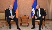 President Armen Sarkissian met with President of Artsakh Bako Sahakian