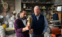 Gyumri as a unique cultural phenomenon needs not only special exploration but also special attitude and care: President Sarkissian conversed with the RA Distinguished Artist and sculptor from Gyumri Albert Vardanian