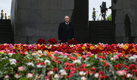 President Armen Sarkissian paid tribute to the memory of the victims of the Armenian Genocide at the Tsitsernakaberd Memorial