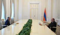  President Armen Sarkissian hosted the Hero of Artsakh Arkadi Ter-Tadevossian: You are the symbol of Shushi Liberation Day