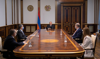 President Armen Sarkissian received members of the Prosperous Armenia fraction Michael Melkumian and Shake Isayan