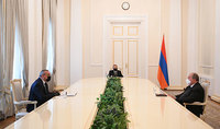 President Armen Sarkissian received the Speaker of the National Assembly of Artsakh: Artsakh proved once again that its people think and act as a state