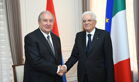 Sergio Mattarella sent congratulations to Armen Sarkissian: “I am looking forward to hosting you at the Quirinal Palace during your forthcoming state visit to Italy” 