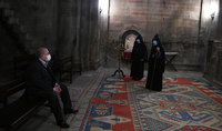 President Sarkissian visited Gandzasar monastery compound 