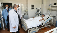 President Armen Sarkissian visited the Central Clinical Military Hospital of the MoD: true and real creators of history are our military servicemen