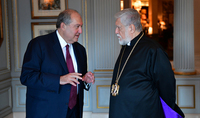 President Sarkissian had a phone conversation with the Catholicos of the Great House of Cilicia Aram I