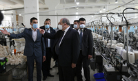 
President Sarkissian visited Berd workshop of Tavush Textile company