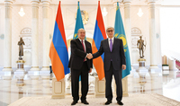 Президенту Армену Саркисяну поздравительное послание направил Президент Казахстана Касым-Жомарт Токаев