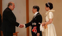 Emperor of Japan Naruhito sent a congratulatory message to President Armen Sarkissian on the occasion of Independence Day