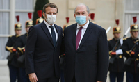 President of the Republic of Armenia Armen Sarkissian and President of the French Republic Emmanuel Macron held a meeting at the Élysée Palace: Presidents of Armenia and France expressed concern with the situation over the Artsakh conflict