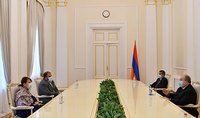 President Armen Sarkissian received the leaders of the “Zharangutyun” ("Heritage") party