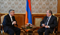 Президент Армен Саркисян провёл телефонный разговор с сопредседателем Совета попечителей Армянской Ассамблеи Америки Ваном Григоряном