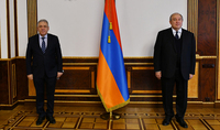 Президент Армен Саркисян принял новоназначенного Министра обороны РА Вагаршака Арутюняна