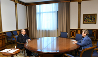 Президент Саркисян встретился с руководителем делегации ЕС в Армении, послом Андреой Викторини