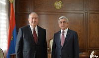 Президент Армен Саркисян встретился с третьим Президентом Республики Армения Сержем Саргсяном