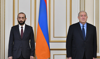 Президент Республики Армен Саркисян встретился с Председателем НС Араратом Мирзояном