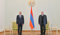 Президент Армен Саркисян принял верительные грамоты новоназначенного посла Беларуси в Армении