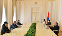 President Armen Sarkissian received the representatives of the “Democratic Alternative” party