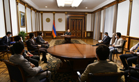 President Armen Sarkissian received the team of Startup Armenia Foundation
