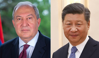 President of China Xi Jinping wished President Armen Sarkissian a speedy recovery