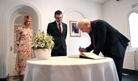 
President Vahagn Khachaturyan visited the residence of the United Kingdom Ambassador to Armenia 