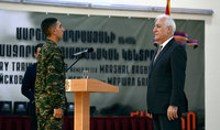 
Президент Ваагн Хачатурян посетил воинскую часть