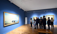 Le président Vahagn Khatchatourian a visité l'exposition intitulée Épisodes de l'art italien en Arménie