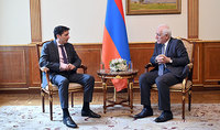 President of the Republic Vahagn Khachaturyan received RA Minister of Finance Vahe Hovhannisyan