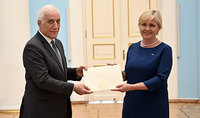 The newly appointed Ambassador of Estonia to Armenia presented her credentials to the President of the Republic Vahagn Khachaturyan