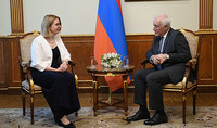 President of the Republic Vahagn Khachaturyan received Ambassador of Germany Claudia Bush